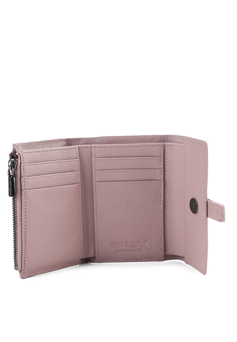 Hush Puppies Aksesoris Unisex Short Wallet Amelia Tri Fold Wlt Rfid In Nude Pink