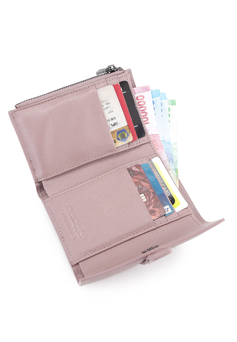 Hush Puppies Aksesoris Unisex Short Wallet Amelia Tri Fold Wlt Rfid In Nude Pink