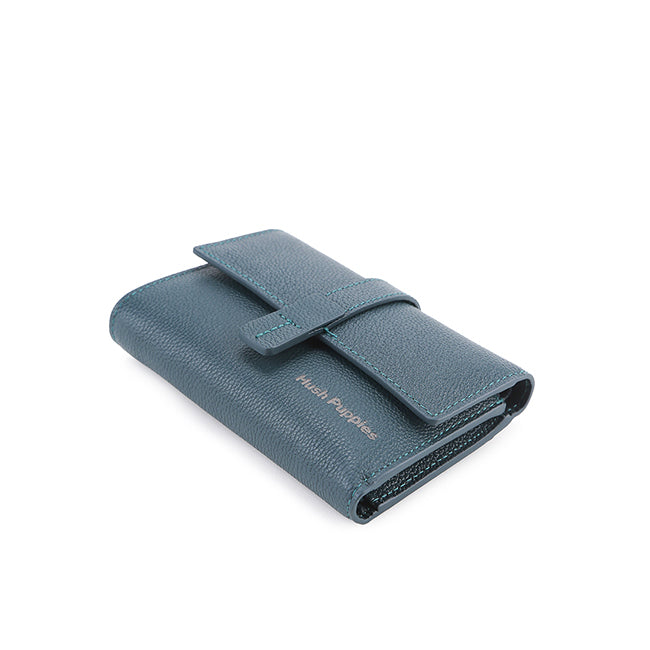 Hush Puppies Aksesoris Unisex Short Wallet Amelia Tri Fold Wlt Rfid In Turquoise