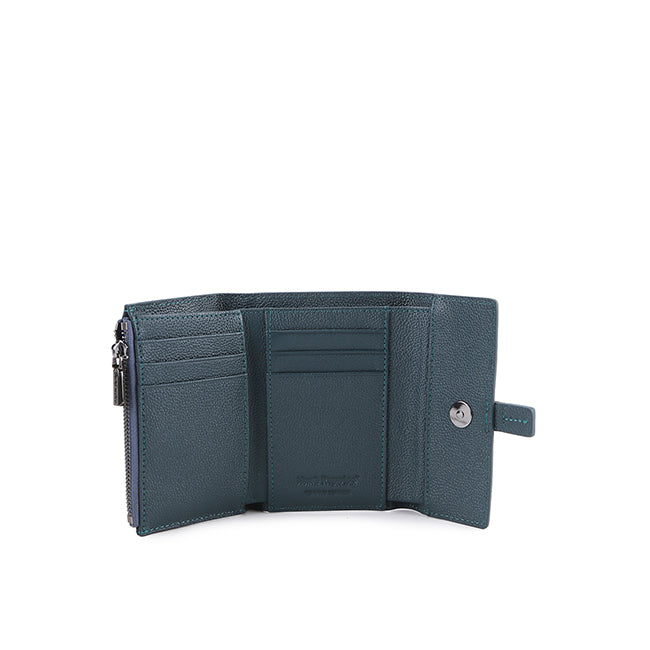 Hush Puppies Aksesoris Unisex Short Wallet Amelia Tri Fold Wlt Rfid In Turquoise