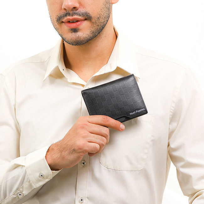 Hush Puppies Aksesoris Pria Wallet Robby Bi-Fold Wlt In Black