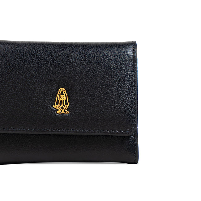 Hush Puppies Unisex Wallet Christopher Tri Fold Wlt In Black