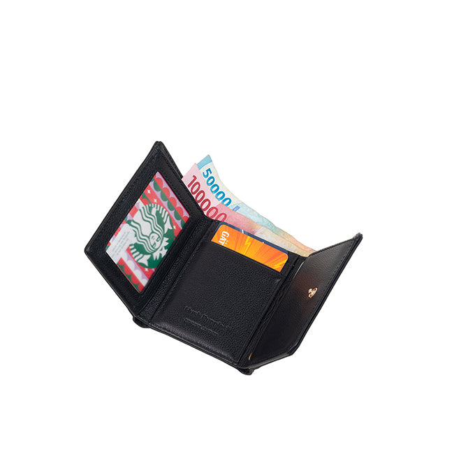 Hush Puppies Unisex Wallet Christopher Tri Fold Wlt In Black