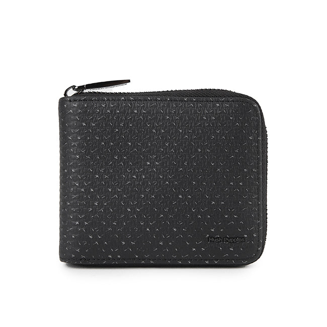 Hush Puppies Men Cannon Zip Wlt In Black