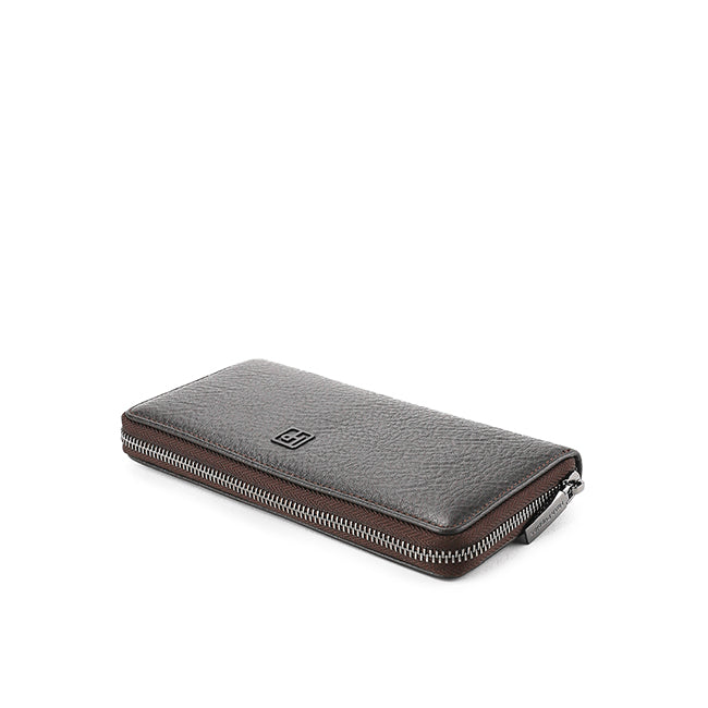 Hush Puppies Aksesoris Pria Wallet Derek Long Zip Wlt 233 In Chocolate