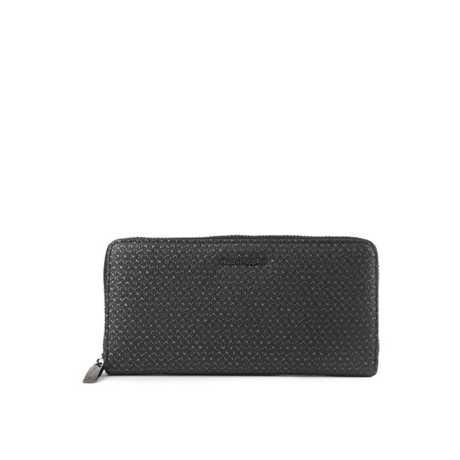 Hush Puppies Unisex Cannon Long Zip Wlt In Black