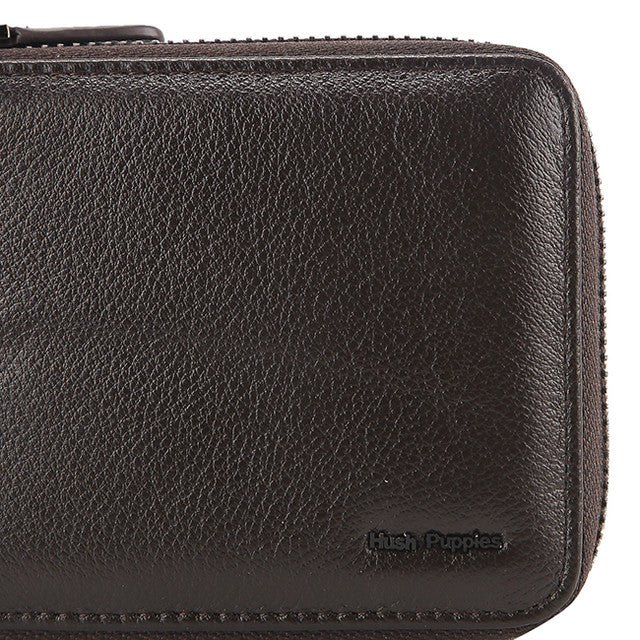 Hush Puppies Aksesoris Pria Wallet Nazer Zip Wlt In Dark Brown
