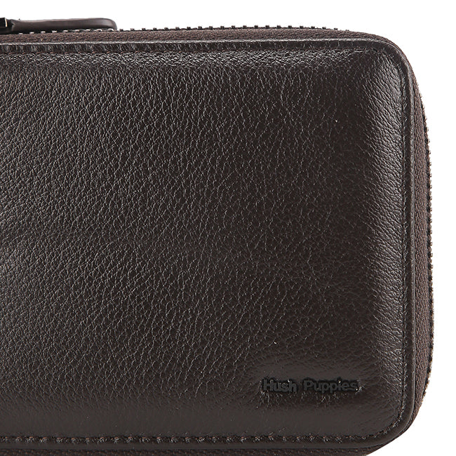 Hush Puppies Aksesoris Pria Wallet Nazer Zip Wlt In Dark Brown
