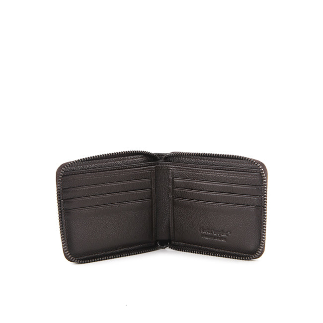 Hush Puppies Aksesoris Pria Wallet Nazer Zip Wlt In Dark Brown