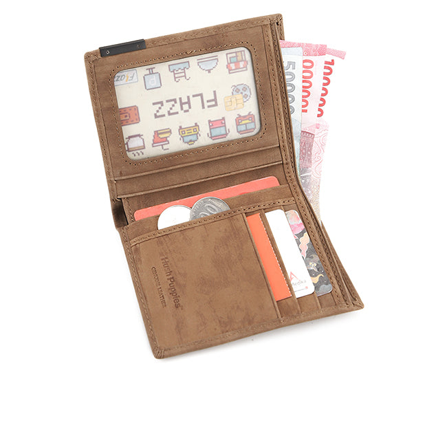 Hush Puppies Aksesoris Pria Wallet Rocky Bi-Fold Wlt In Brown