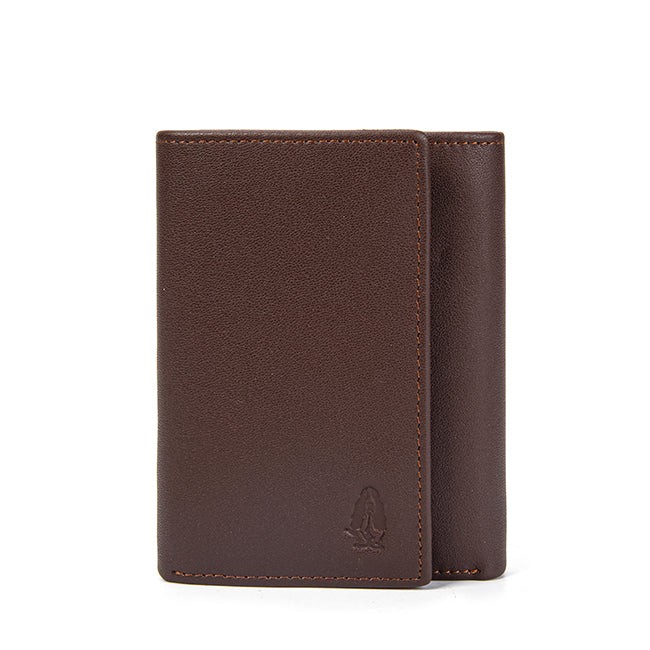 Hush Puppies Aksesoris Pria Wallet Ozzy Tri-Fold Wlt In Chocolate