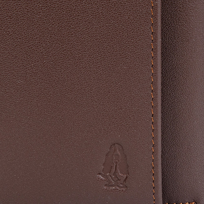Hush Puppies Aksesoris Pria Wallet Ozzy Tri-Fold Wlt In Chocolate