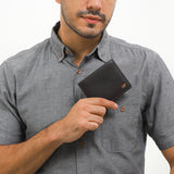 Hush Puppies Aksesoris Pria Short Wallet Rex Short Wlt In Dark Brown