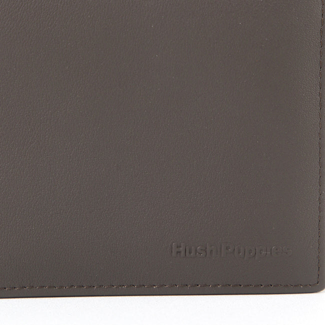 Hush Puppies Men Sony Short Wlt In Dark Brown