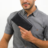Hush Puppies Aksesoris Pria Long Wallet Reagan Long Zip Wlt In Black