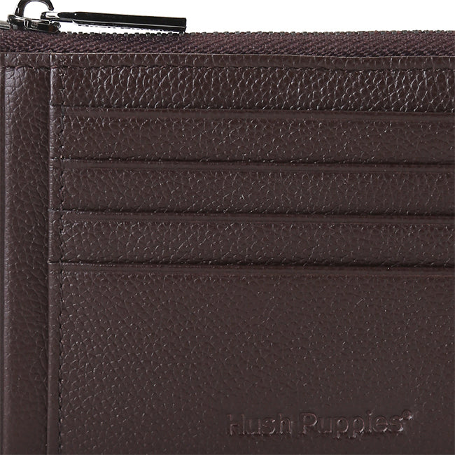 Hush Puppies Aksesoris Pria Jamison Card Holder In Chocolate