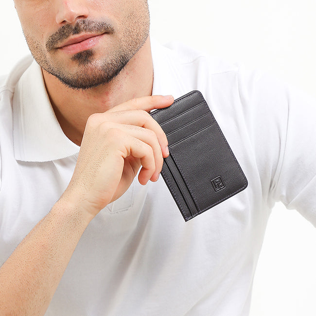 Hush Puppies Men Wallet Simon Card H In Dark Purple