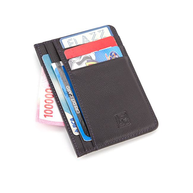 Hush Puppies Men Wallet Simon Card H In Dark Purple