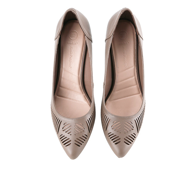 Hush Puppies Sepatu Heels Wanita Aliyah Fabel In Taupe