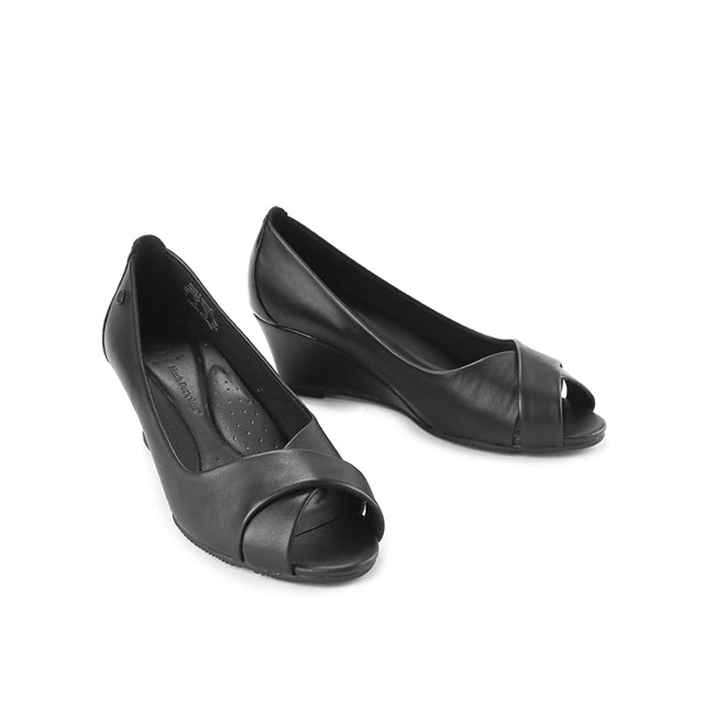 Hush Puppies Sepatu Wanita Wedges Monza Payton In Black