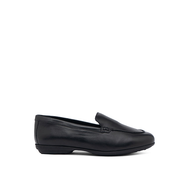 Hush Puppies Women Shoes Alice Loafer In Bold Black Leather