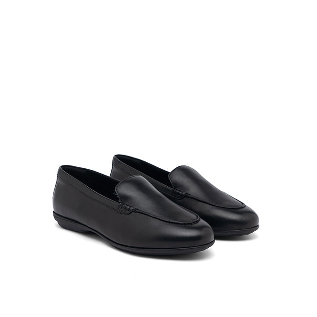 Hush Puppies Women Shoes Alice Loafer In Bold Black Leather