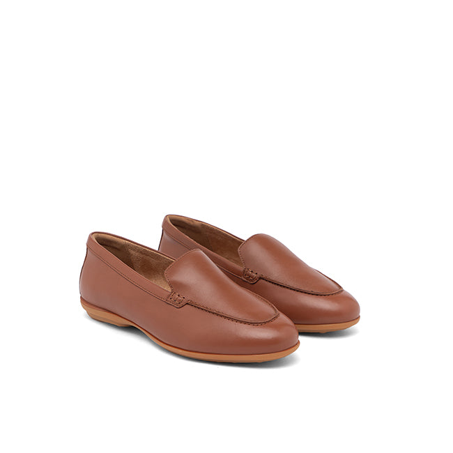 Hush Puppies Women Shoes Alice Loafer In Cognac Leather