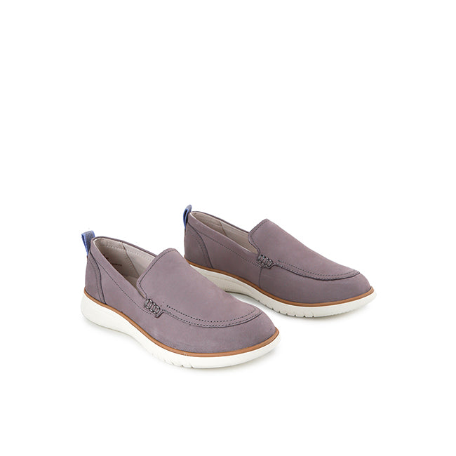 Hush Puppies Sepatu Loafer Wanita Advance Loafer In Smoke Grey Nubuck