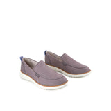 Hush Puppies Sepatu Loafer Wanita Advance Loafer In Smoke Grey Nubuck