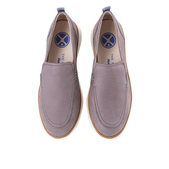 Hush Puppies Sepatu Loafer Wanita Advance Loafer In Smoke Grey Nubuck