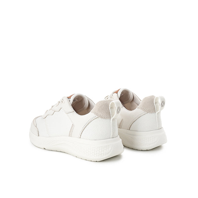 Hush Puppies Sepatu Wanita Sneakers Elevate Bungee Lace In Star White Leather
