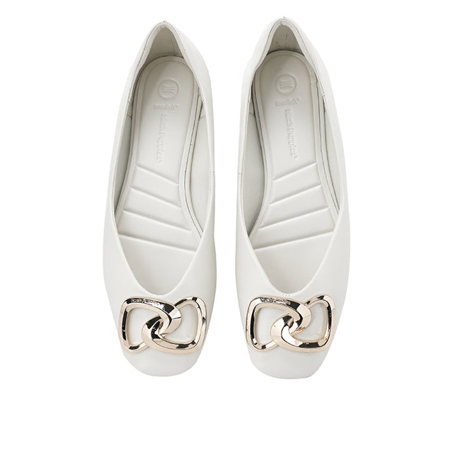 Hush Puppies Sepatu Wanita Flats Halsey In Off White