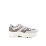 Hush Puppies Sepatu Wanita Sneakers Movement Lace Up In Calm Grey Leather
