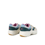 Hush Puppies Sepatu Wanita Sneakers Movement Lace Up In Coastal Teal Leather