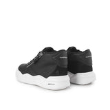 Hush Puppies Sepatu Wanita Sneakers Rush Hi Top Sneaker In Bold Black Leather