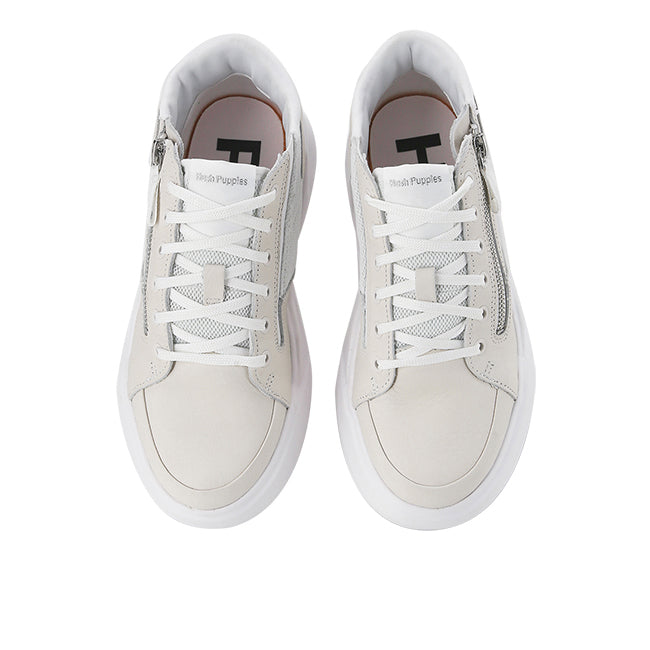 Hush Puppies Sepatu Wanita Sneakers Rush Hi Top Sneaker In White Leather