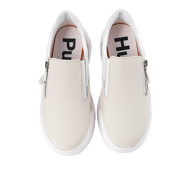 Hush Puppies Sepatu Wanita Sneakers Rush Slipon In White Leather