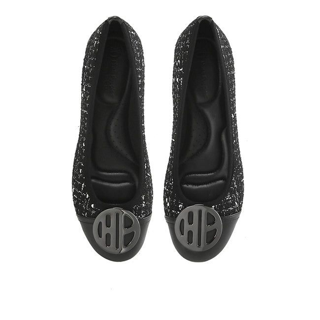 Hush Puppies Sepatu Wanita Flats Samantha Twilly In Black