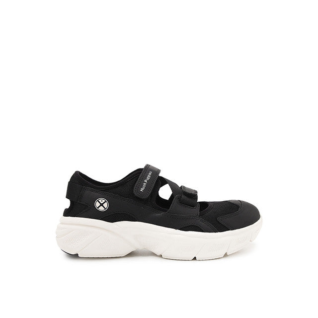 Hush Puppies Sepatu Wanita Sling Back Movement Hybrid In Bold Black Leather