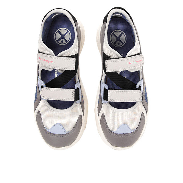 Hush Puppies Sepatu Wanita Sling Back Movement Hybrid In Calm Grey Leather