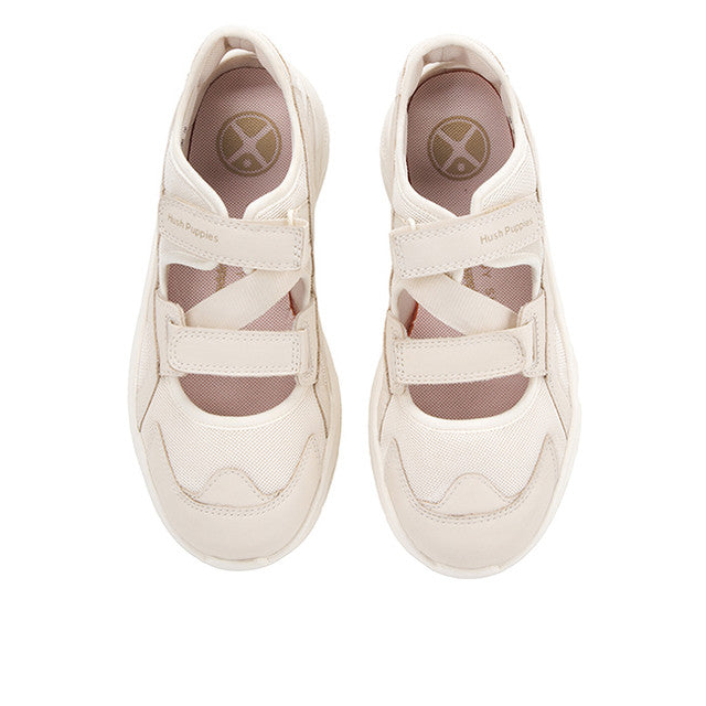 Hush Puppies Sepatu Wanita Sling Back Movement Hybrid In White Leather
