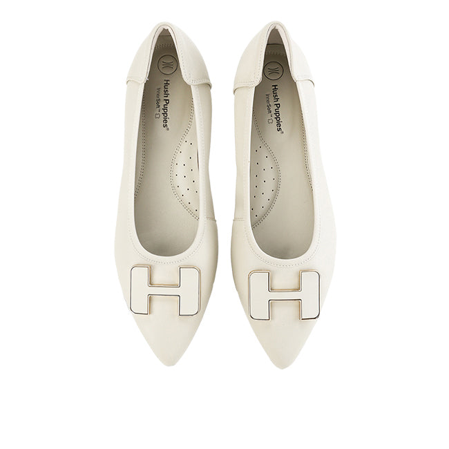 Hush Puppies Shoes Wanita Flats Channel In Beige