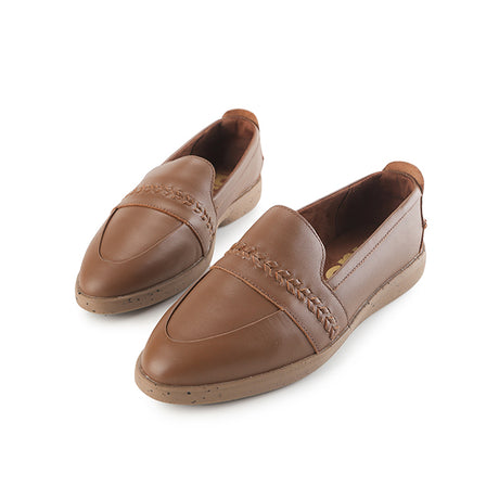 Hush Puppies Sepatu Wanita Loafers Aura Loafer In Cognac Leather