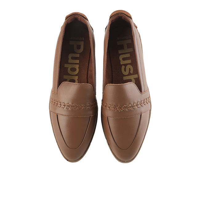 Hush Puppies Sepatu Wanita Loafers Aura Loafer In Cognac Leather
