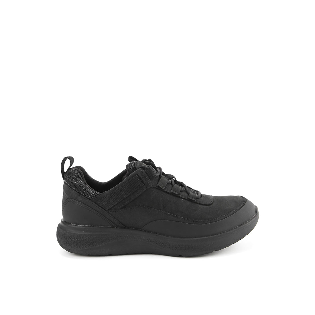 Hush Puppies Sepatu Wanita Lace Up Elevate Wthr Laceup In Bold Black Nubuck