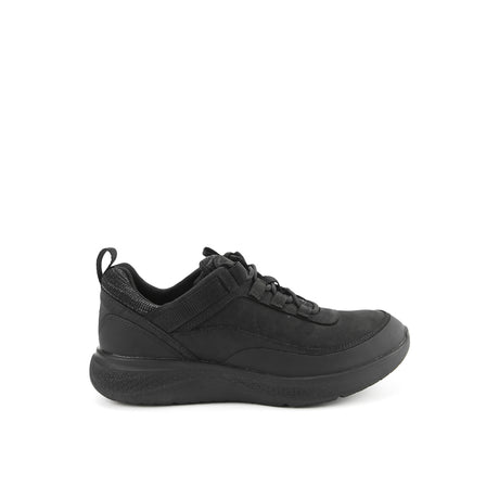 Hush Puppies Sepatu Wanita Lace Up Elevate Wthr Laceup In Bold Black Nubuck