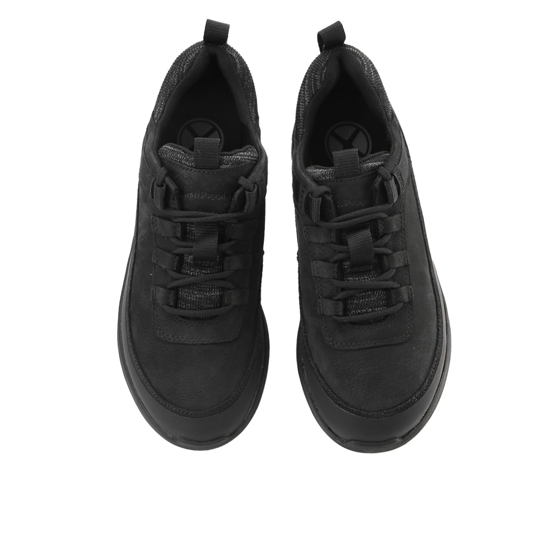 Hush Puppies Sepatu Wanita Lace Up Elevate Wthr Laceup In Bold Black Nubuck