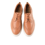 Joy Wingtip In Tan Leather