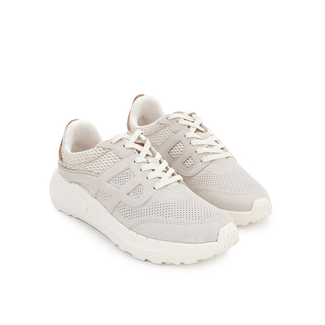 Seventy8 Lthr Runner In Light Stone Nubuck