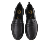 Joy Penny Loafer In Bold Black Leather